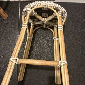 Rattan Counter Stool 24'' Seat Height - Cappuccino MSRP $365